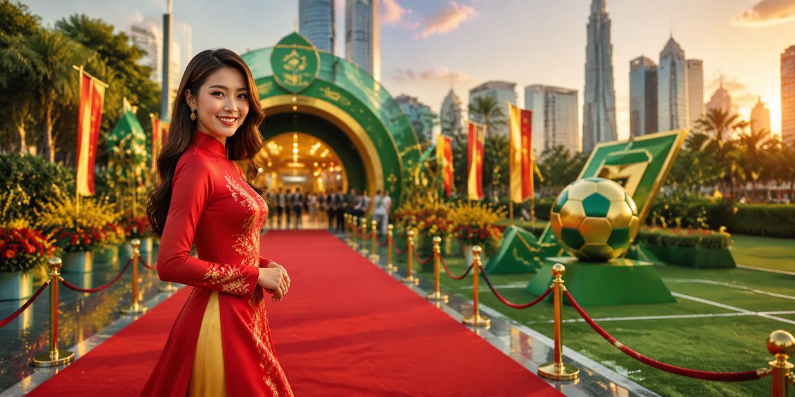 Không gian giải trí casino sang trọng với nét văn hóa áo dài Việt Nam tại TP. Hồ Chí Minh
