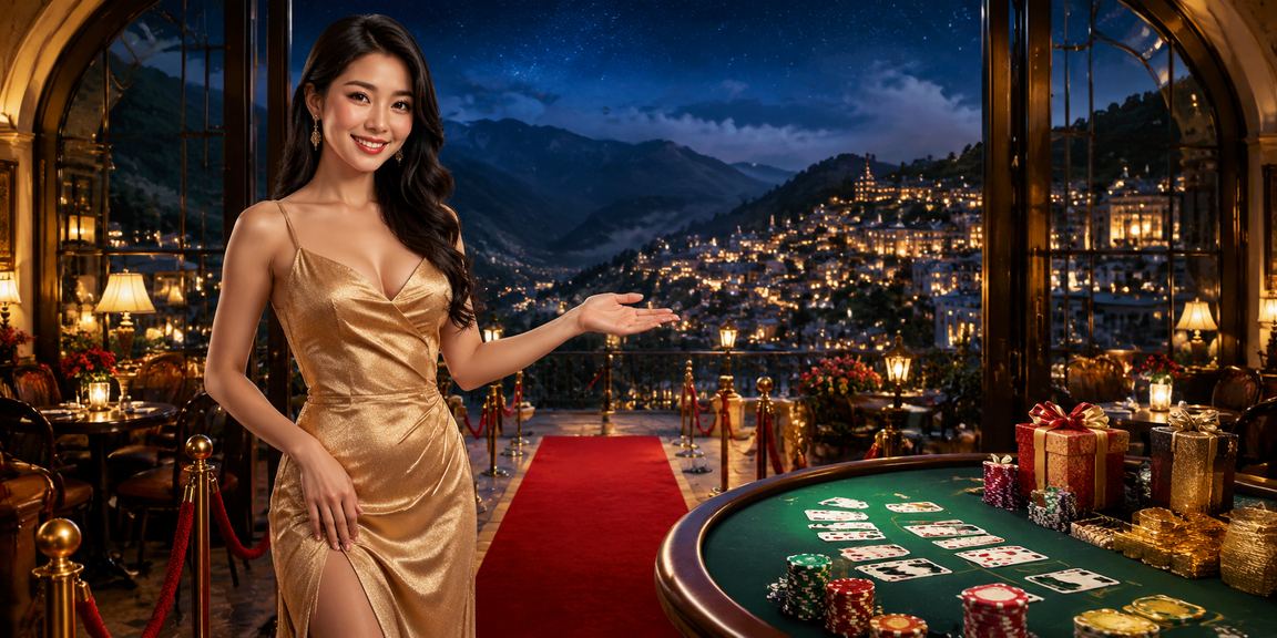 Khung cảnh núi rừng Sapa nơi người chơi thưởng thức baccarat qua điện thoại bên ly cà phê